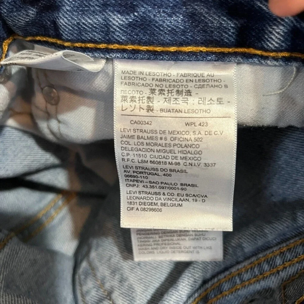 Levis Jeans‎ Mens 38X32 Blue 505 Regular Straight American Workwear Denim